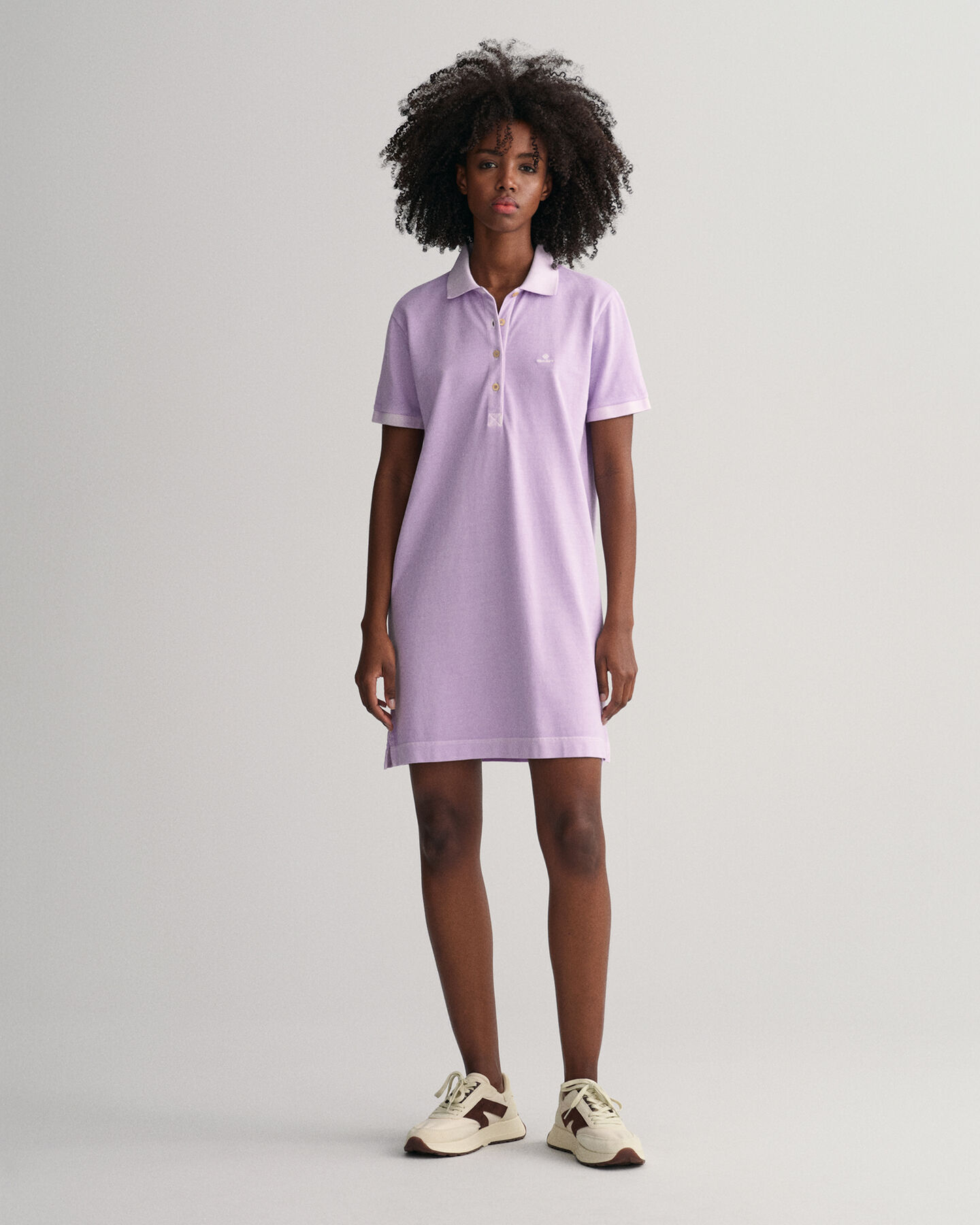 Robe-polo en coton piqu&eacute; Sunfaded