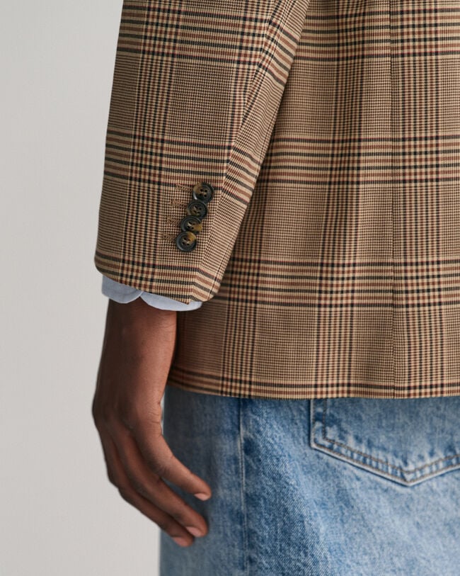 Veste blazer Glen Check décontractée