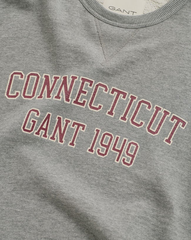 Sweat-shirt col rond logo universitaire