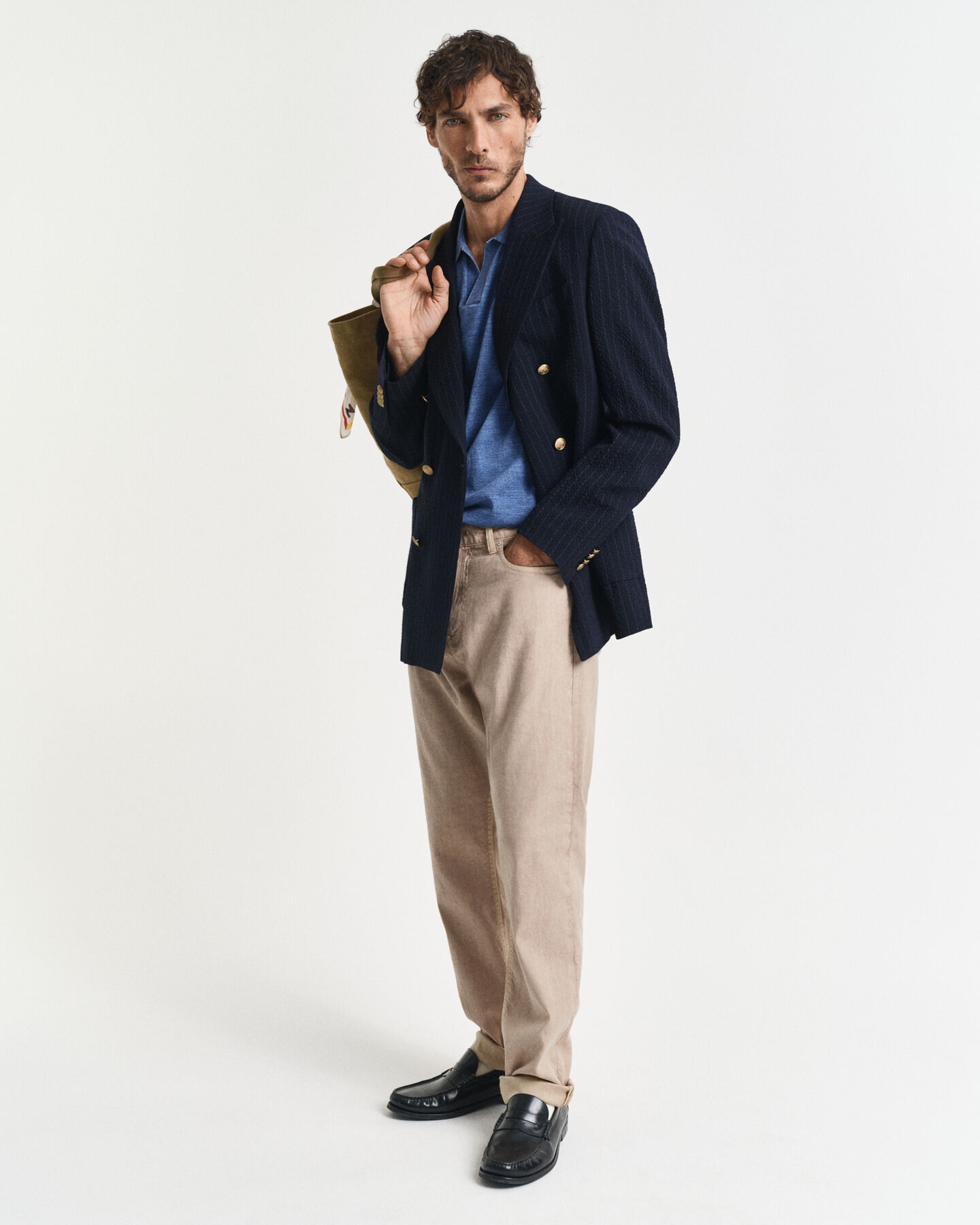 Pull façon polo à manches courtes Sunfaded