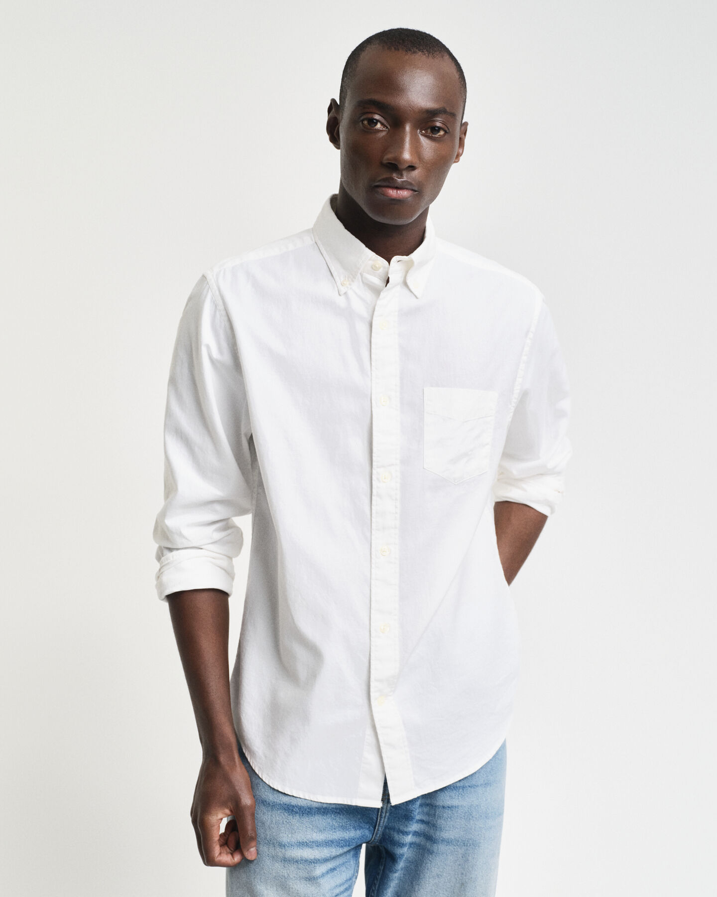 Chemise regular fit en coton Oxford Archive Sans logo