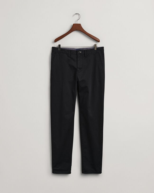 Pantalon chino regular fit en sergé Allister