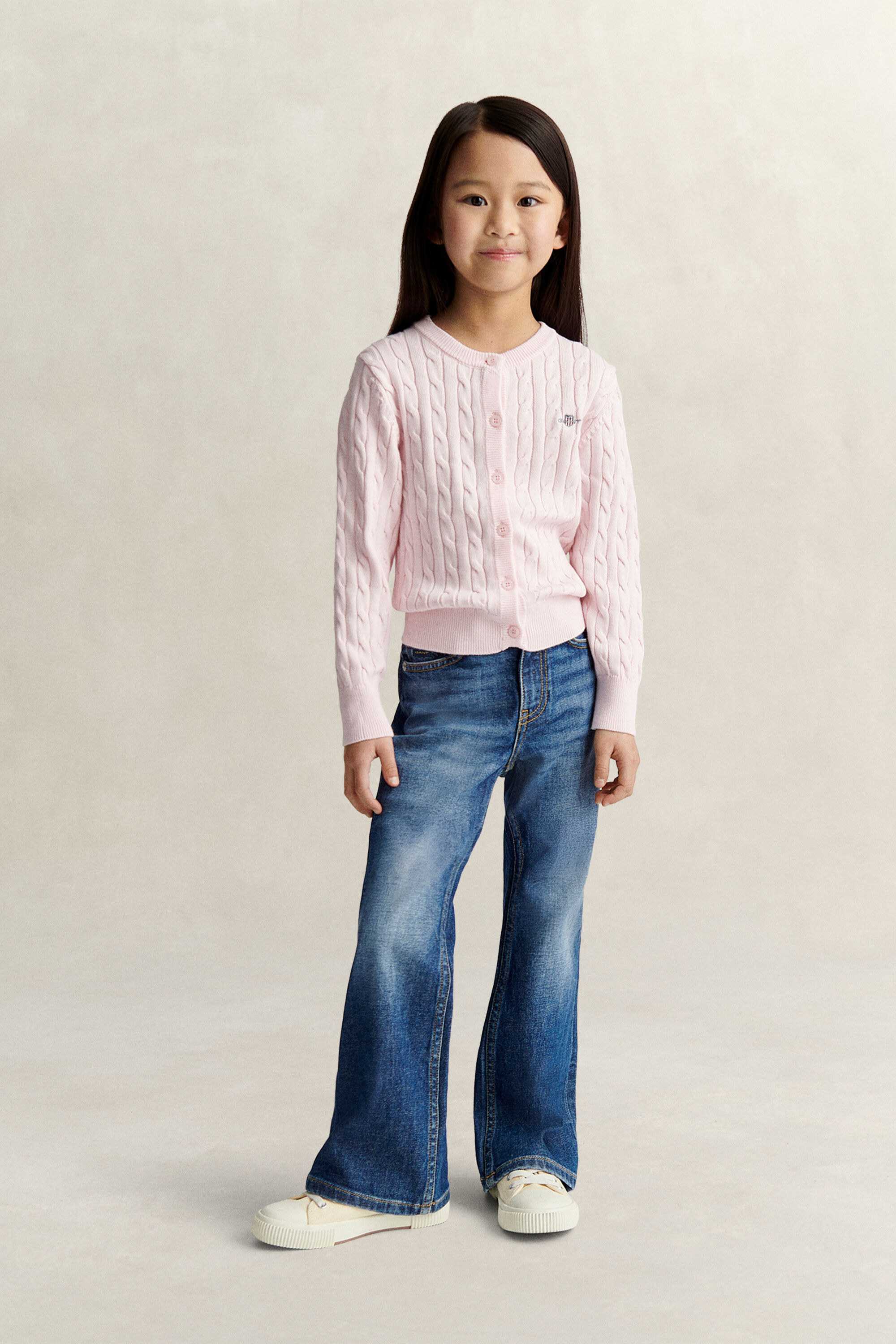 Cardigan en maille torsadée Shield Fille