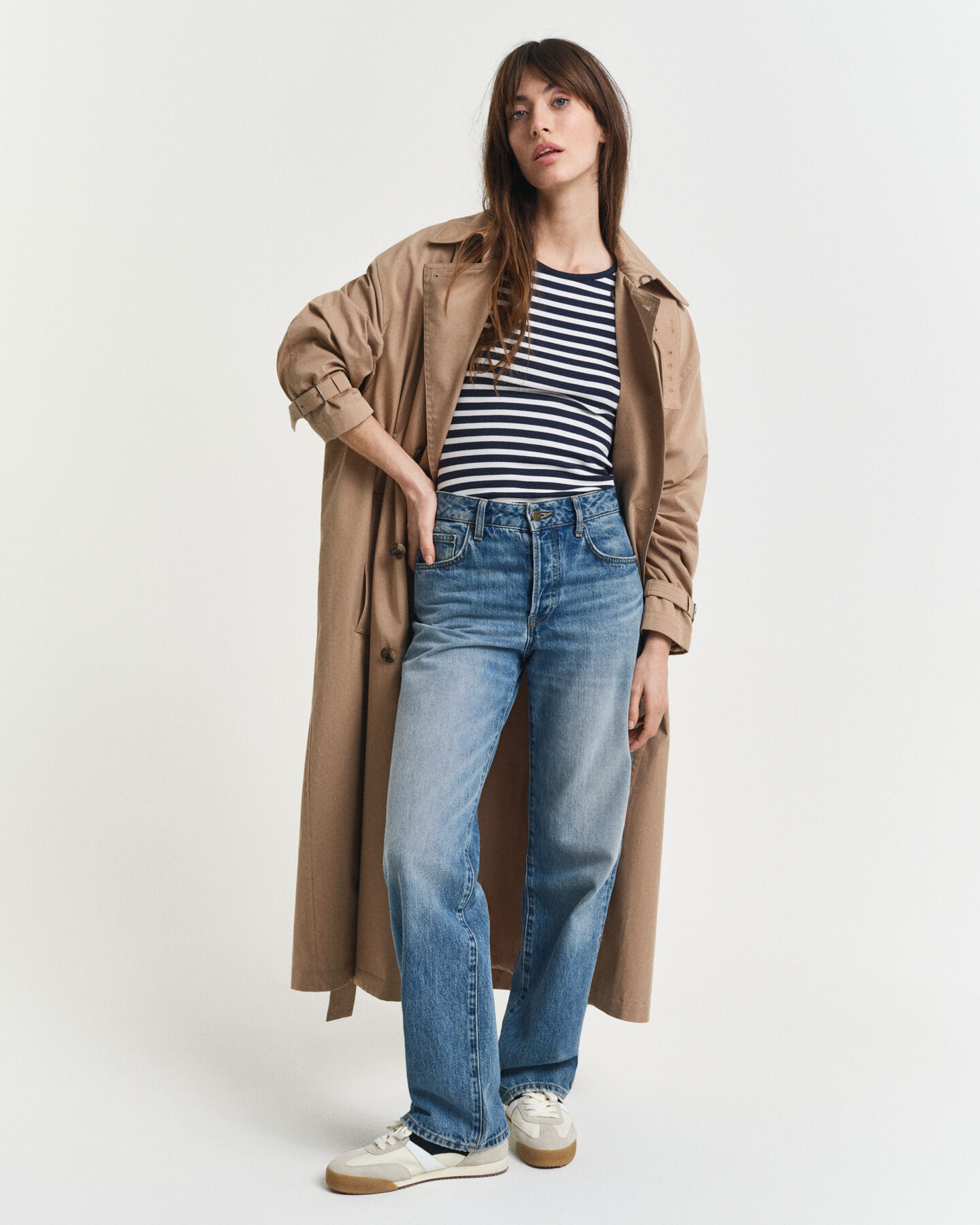 T-shirt c&ocirc;tel&eacute; &agrave; rayures