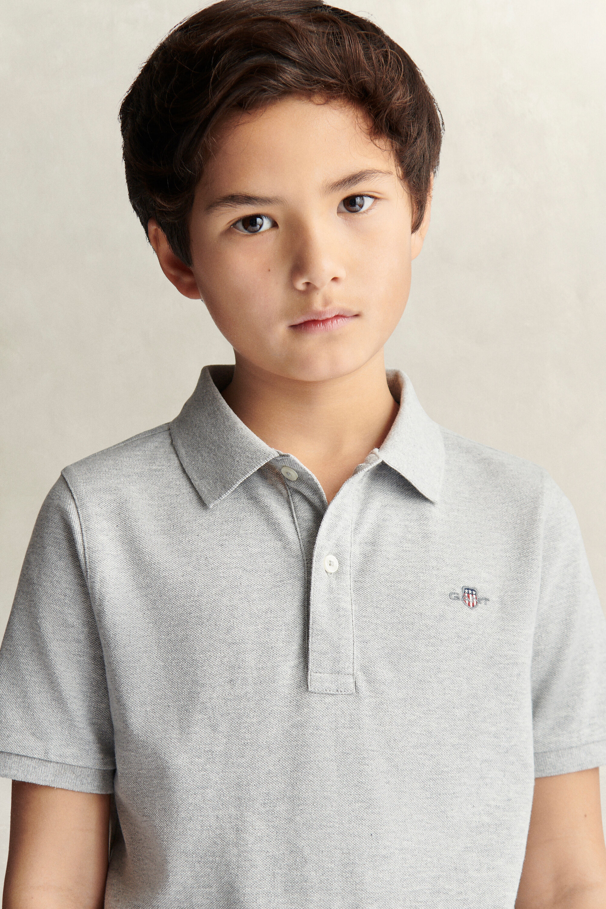 Polo en coton piqué Shield Ado