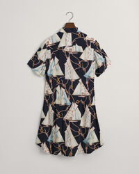 Robe-chemise slim fit Sailing Print