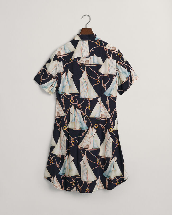 Robe-chemise slim fit Sailing Print
