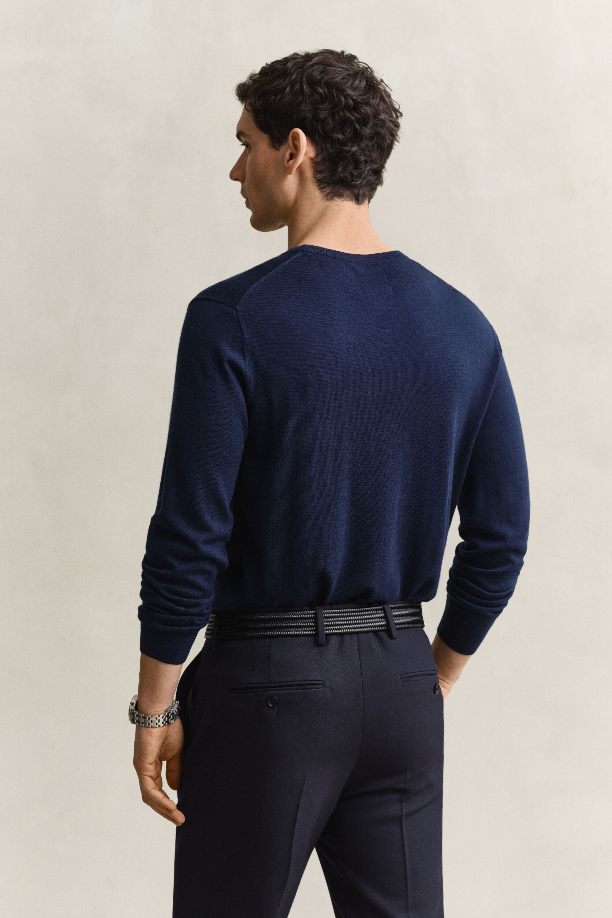 Pull col rond en laine mérinos