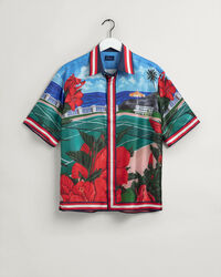 Chemise relaxed fit en soie à manches courtes Scenery