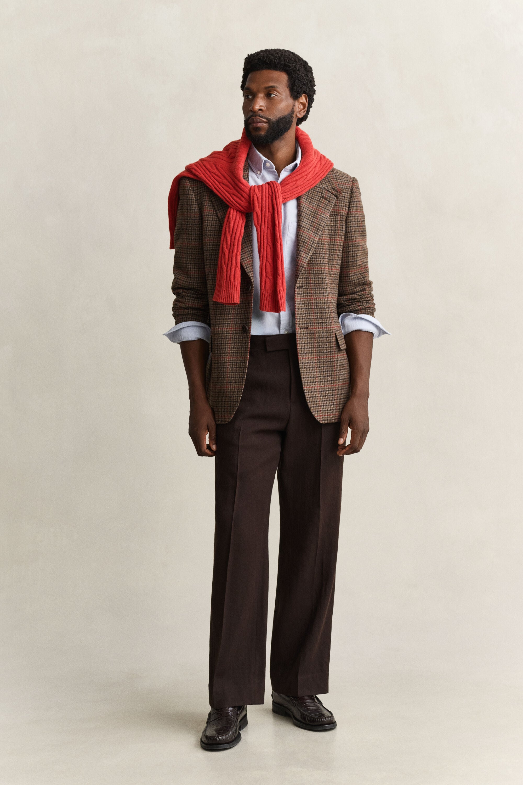Chemise en coton Oxford brossé