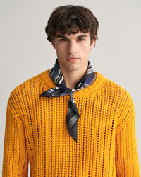 Foulard en soie à rayures peintes