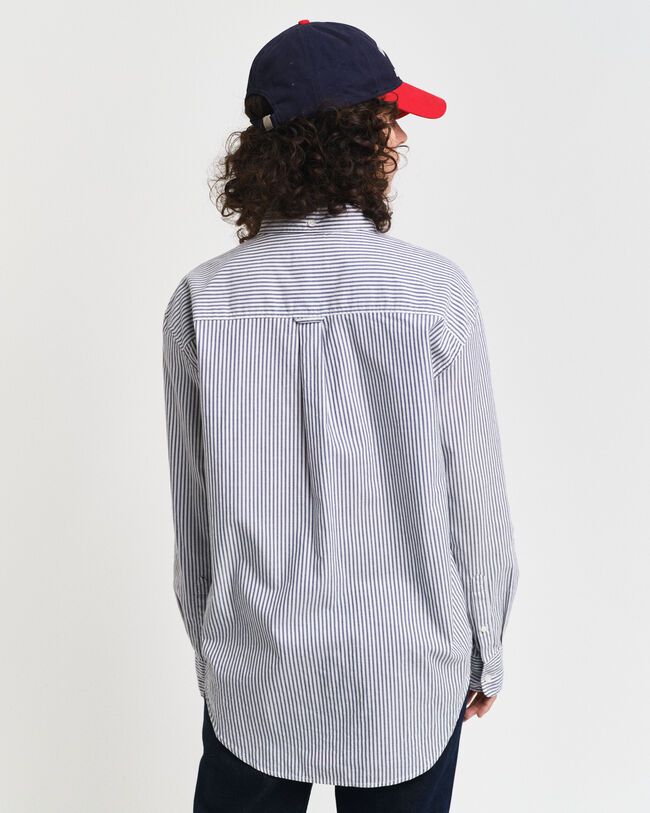 Chemise relaxed fit en coton Oxford Luxury à rayures