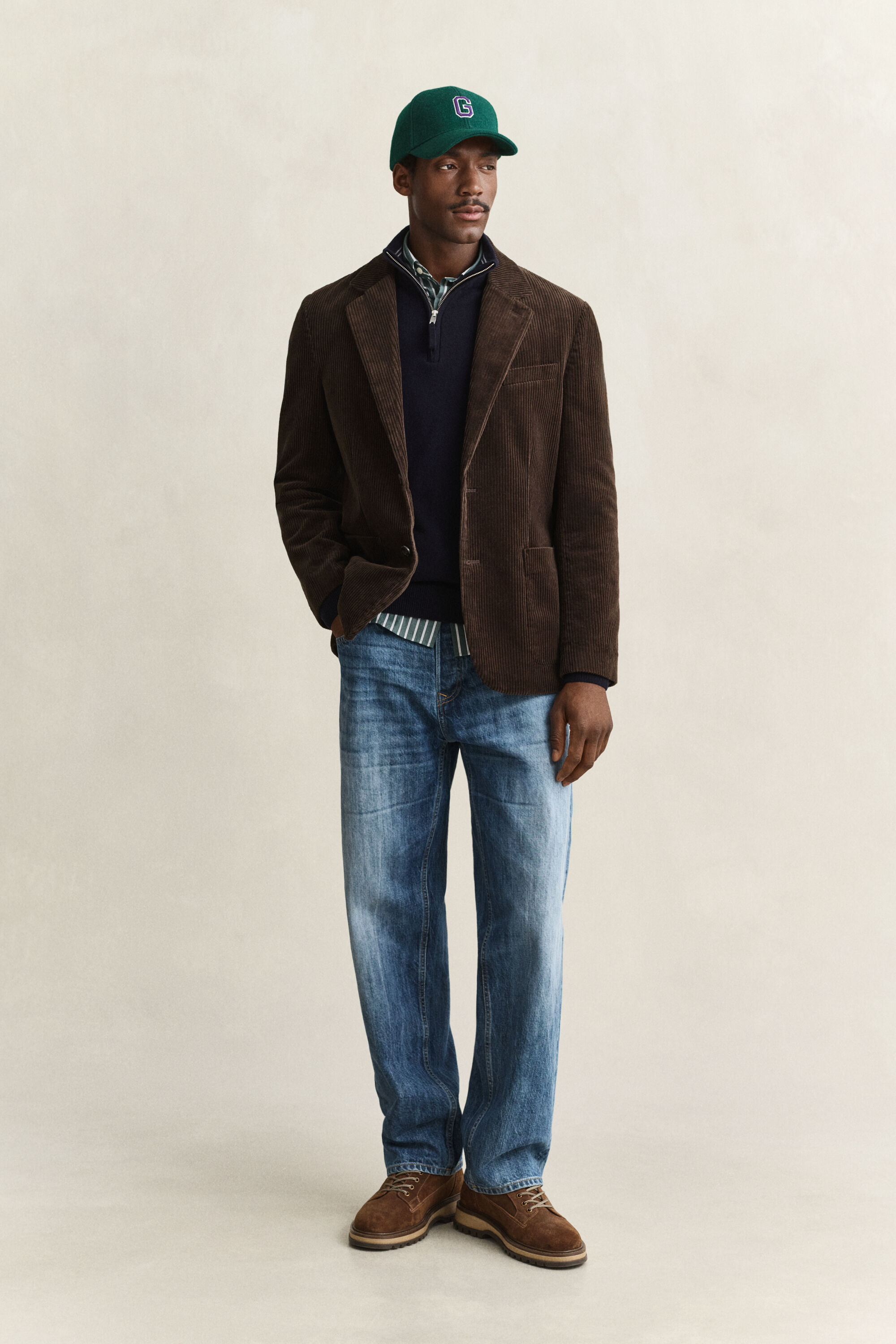 Pull à demi-zip en laine d’agneau