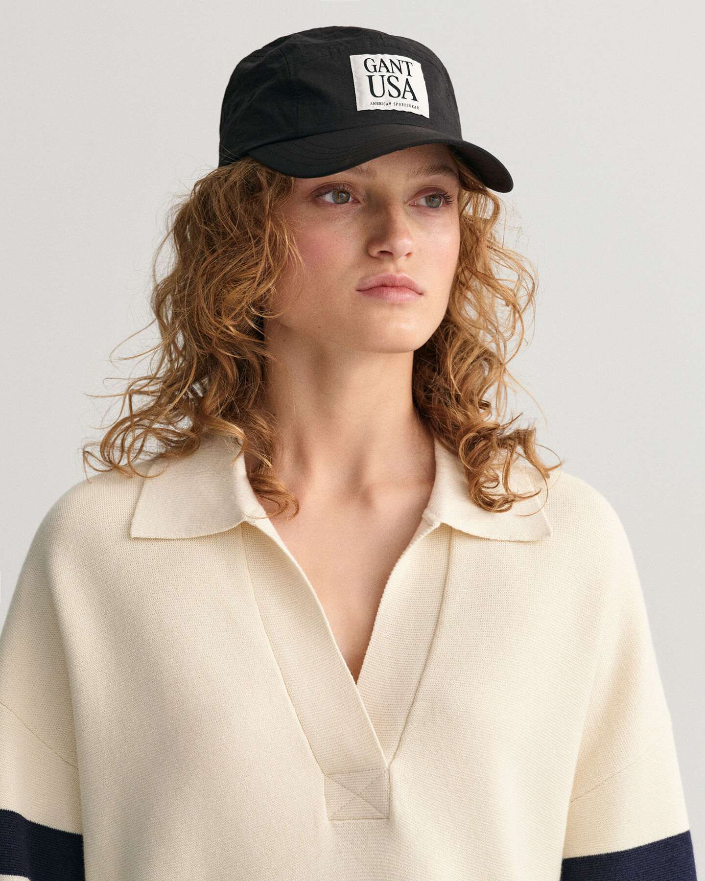 Heavy Rugger en maille ray&eacute;e &agrave; manches courtes