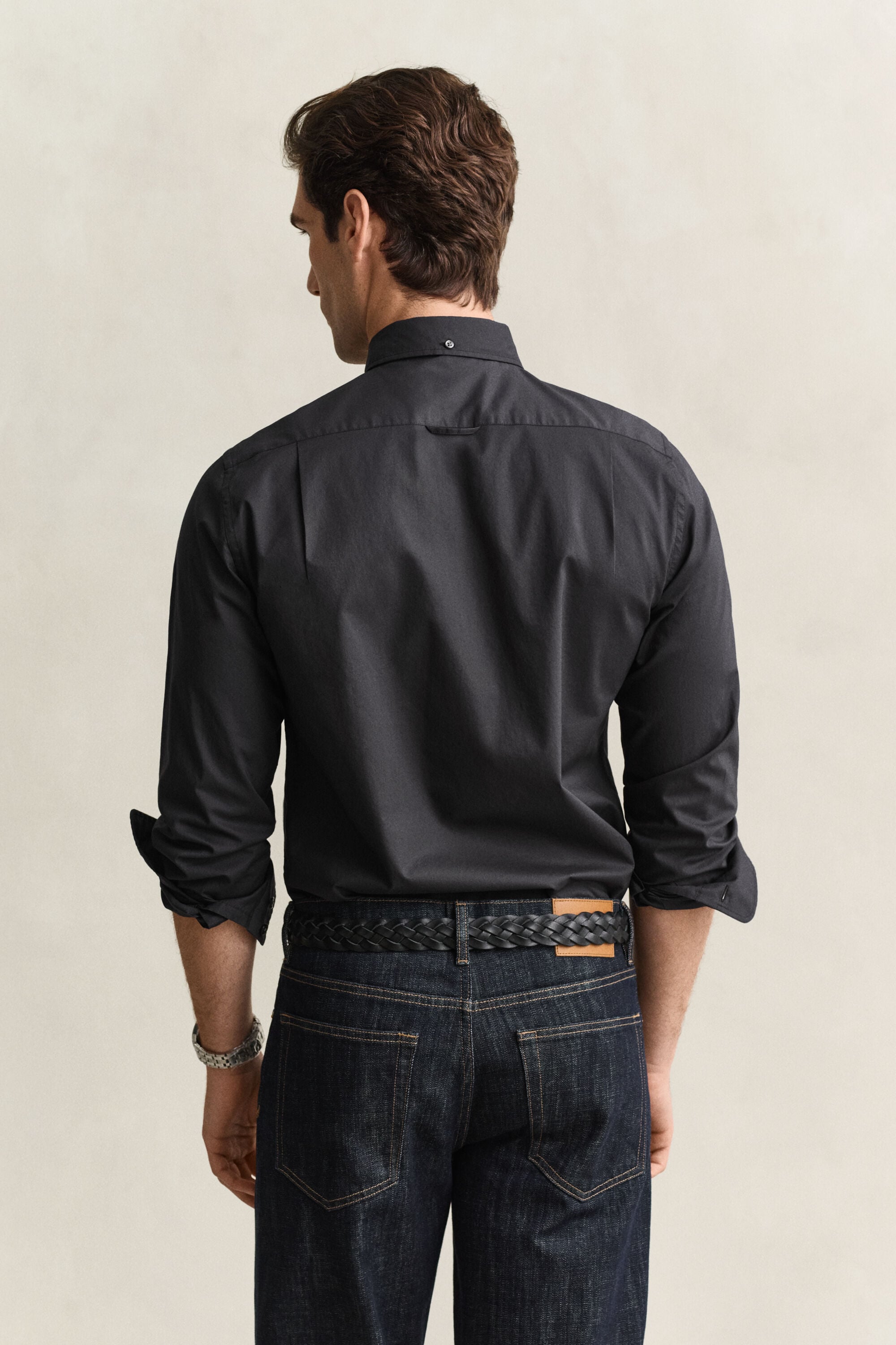 Chemise slim classique en popeline