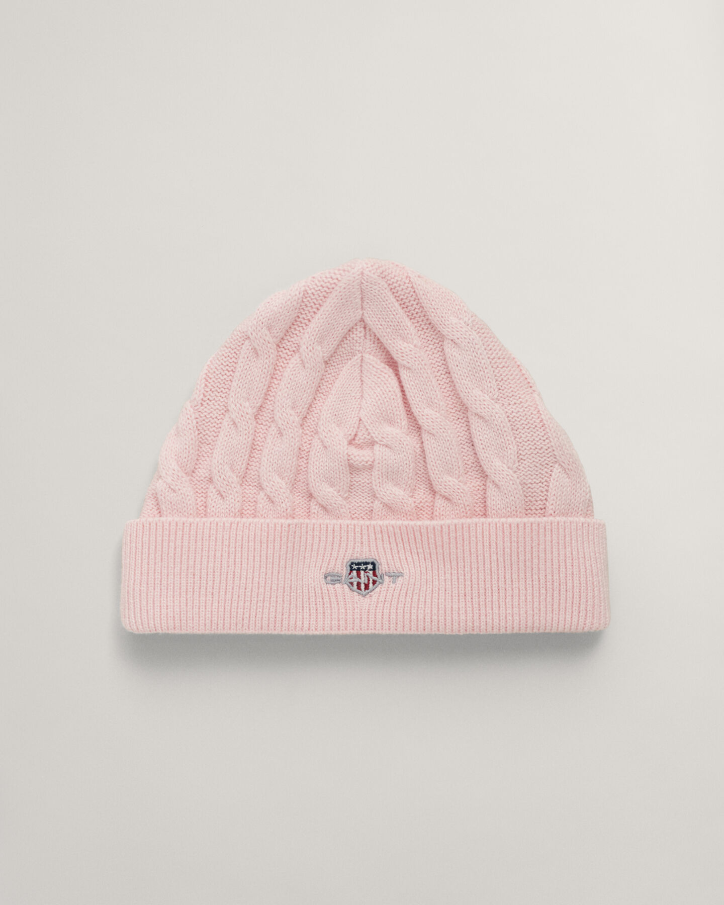 Bonnet en maille de coton torsad&eacute;e Shield Baby