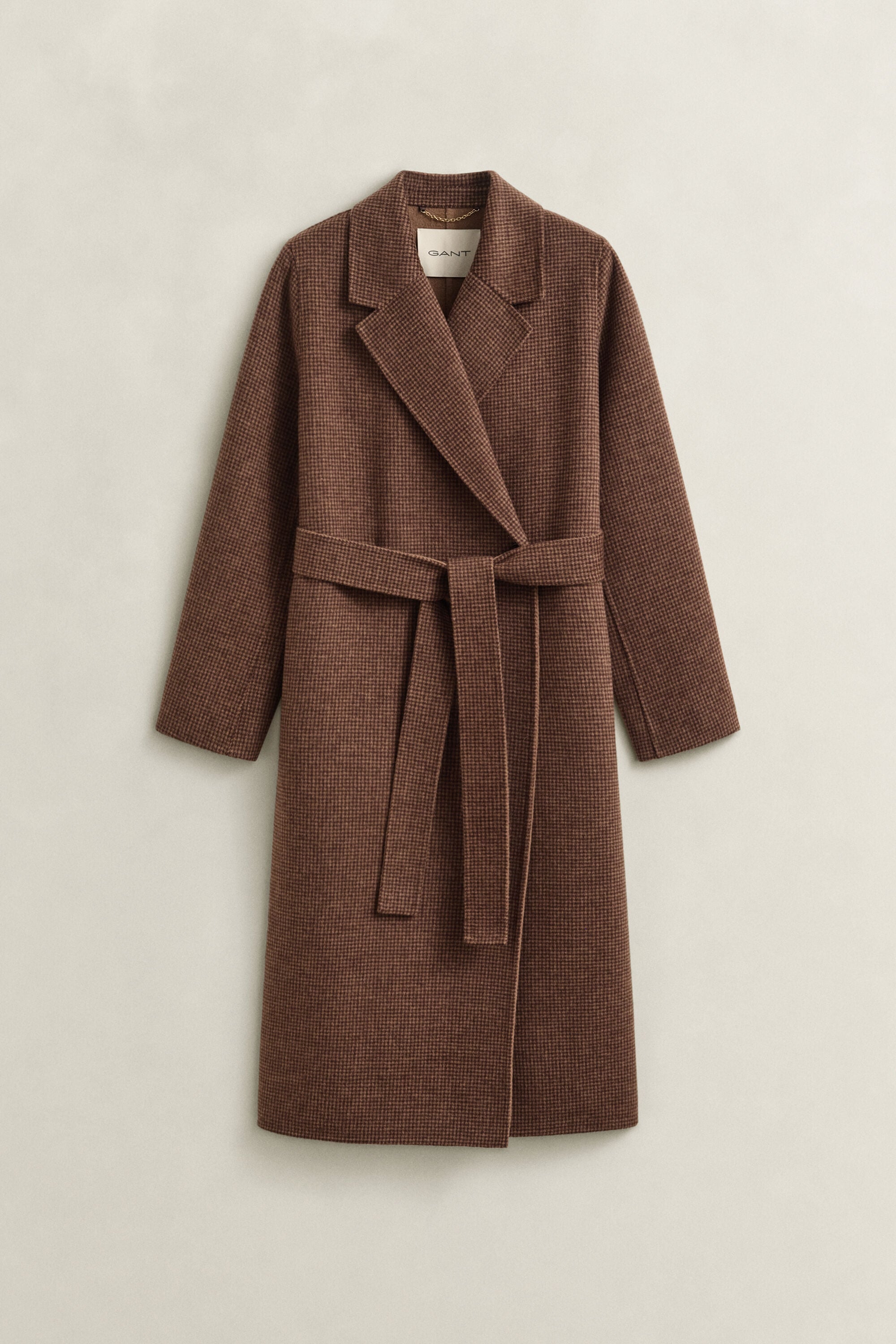 Manteau cousu main avec ceinture