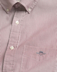 Chemise coupe regular en popeline à rayures Banker classique