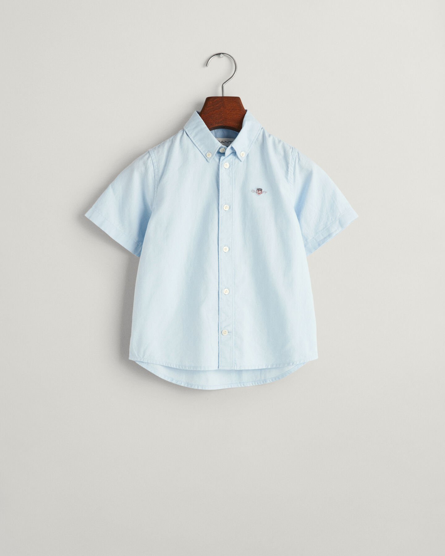 Chemise en coton Oxford &agrave; manches courtes Kids