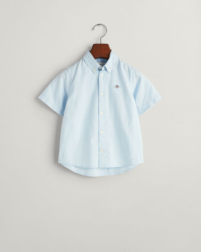 Chemise en coton Oxford &agrave; manches courtes Kids