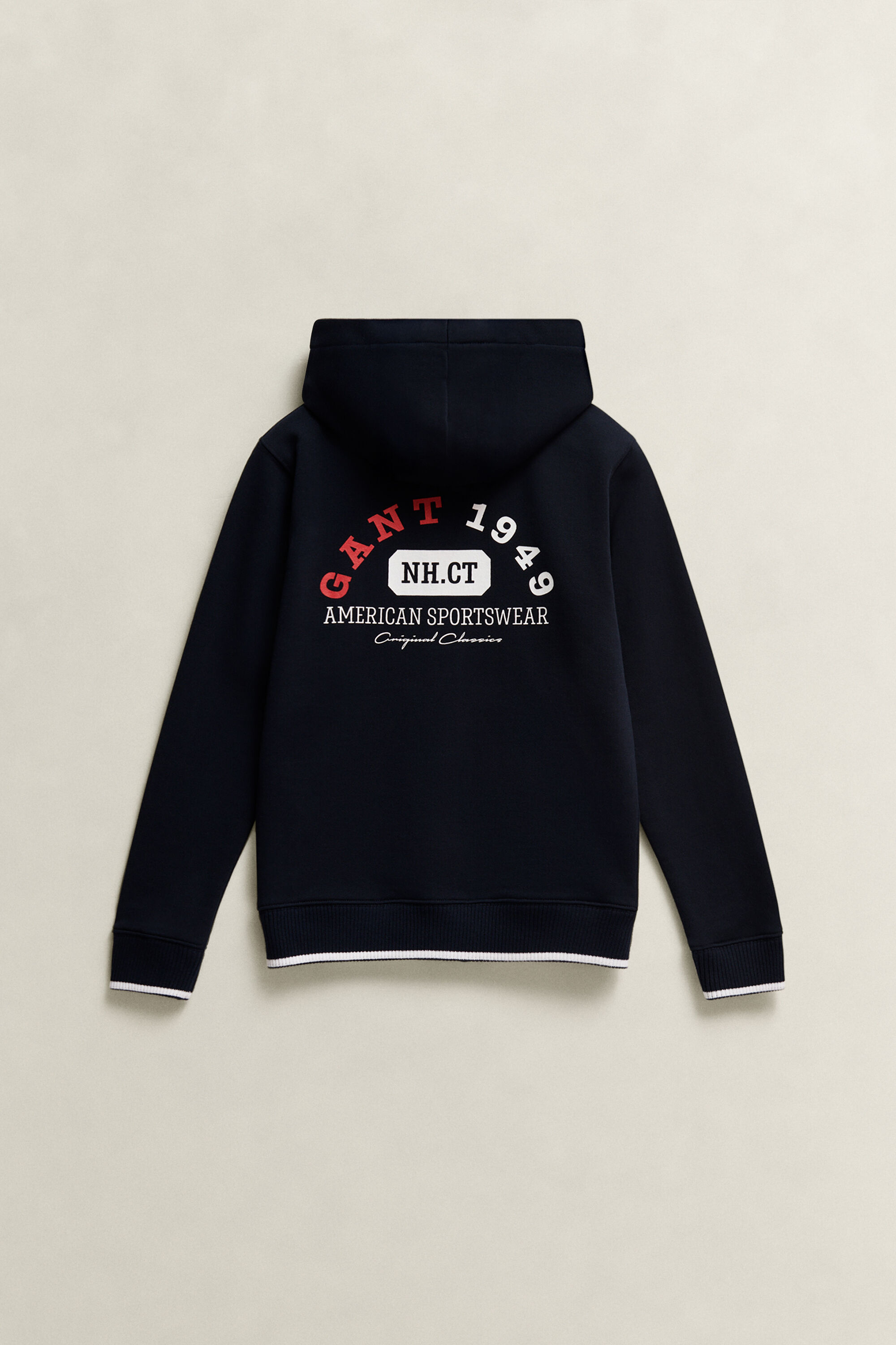Sweat à capuche zippé avec logo Ado Garçon