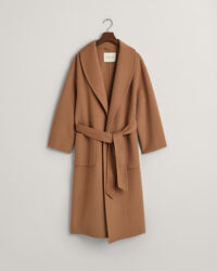 Manteau cousu main avec ceinture