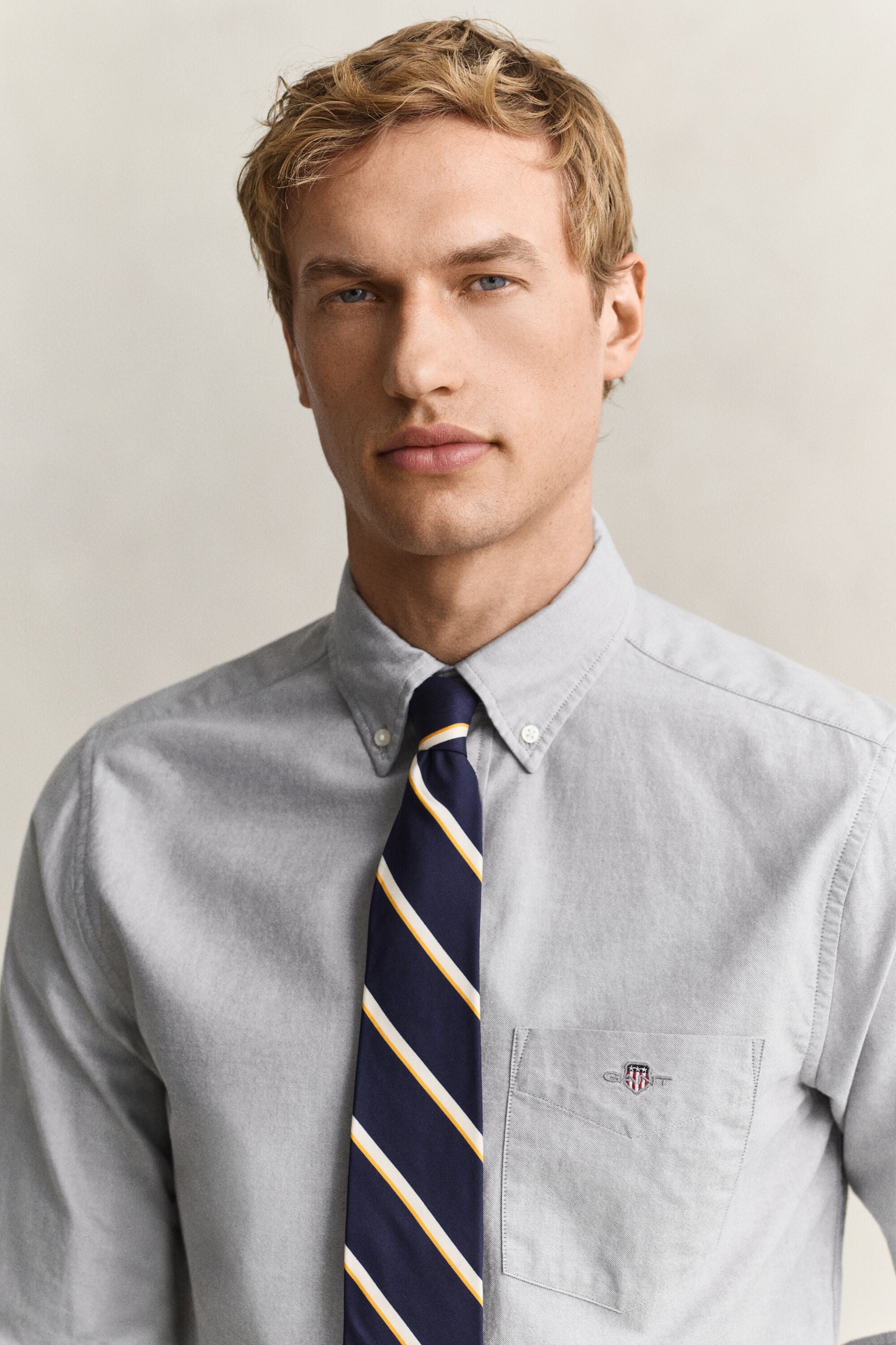 Chemise coupe regular en coton Oxford classique