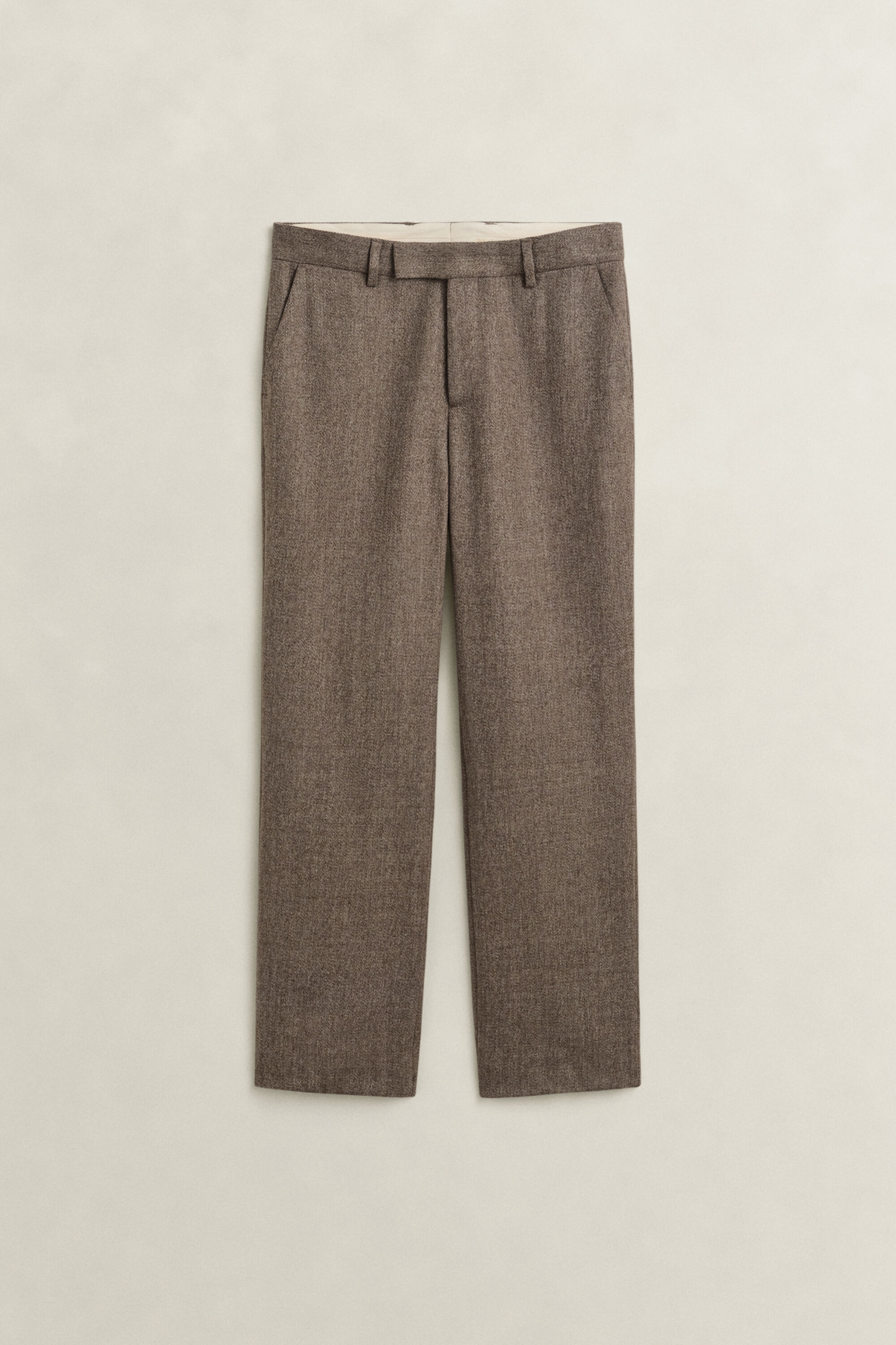 Pantalon en laine chinée