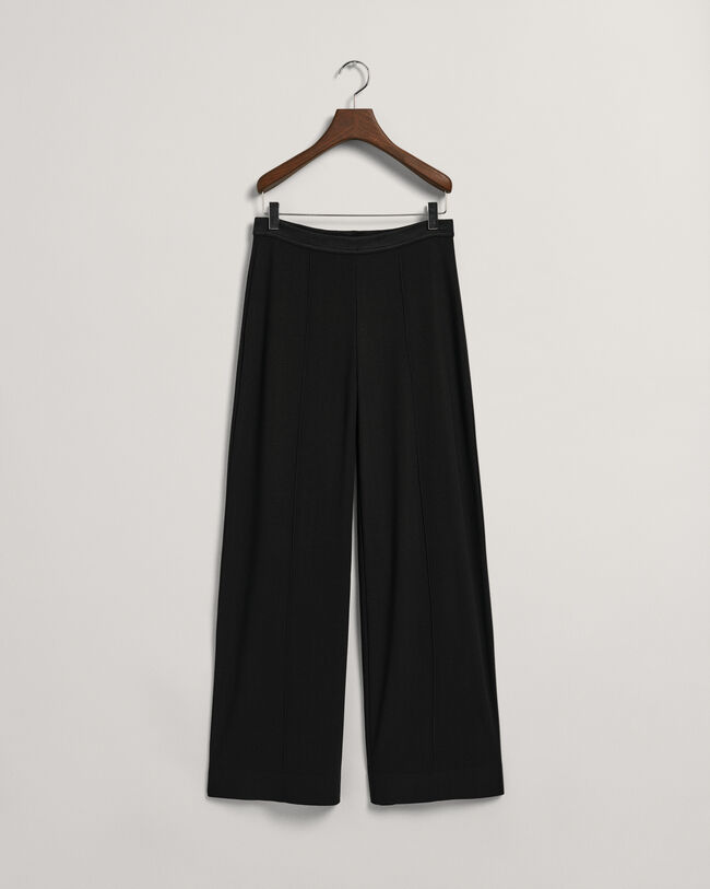Pantalon en jersey &agrave; jambes larges