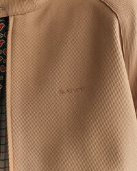 Veste Harrington en laine m&eacute;lang&eacute;e