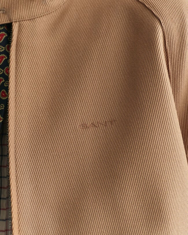 Veste Harrington en laine m&eacute;lang&eacute;e