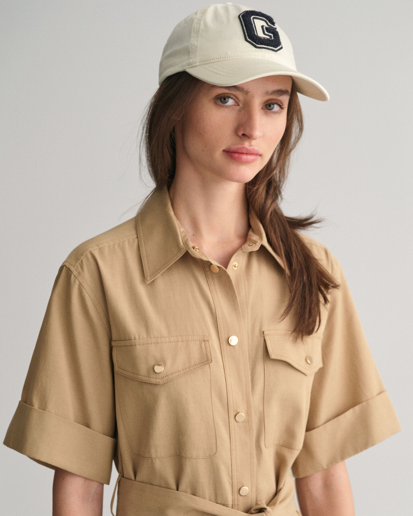 Robe-chemise à manches courtes Utility