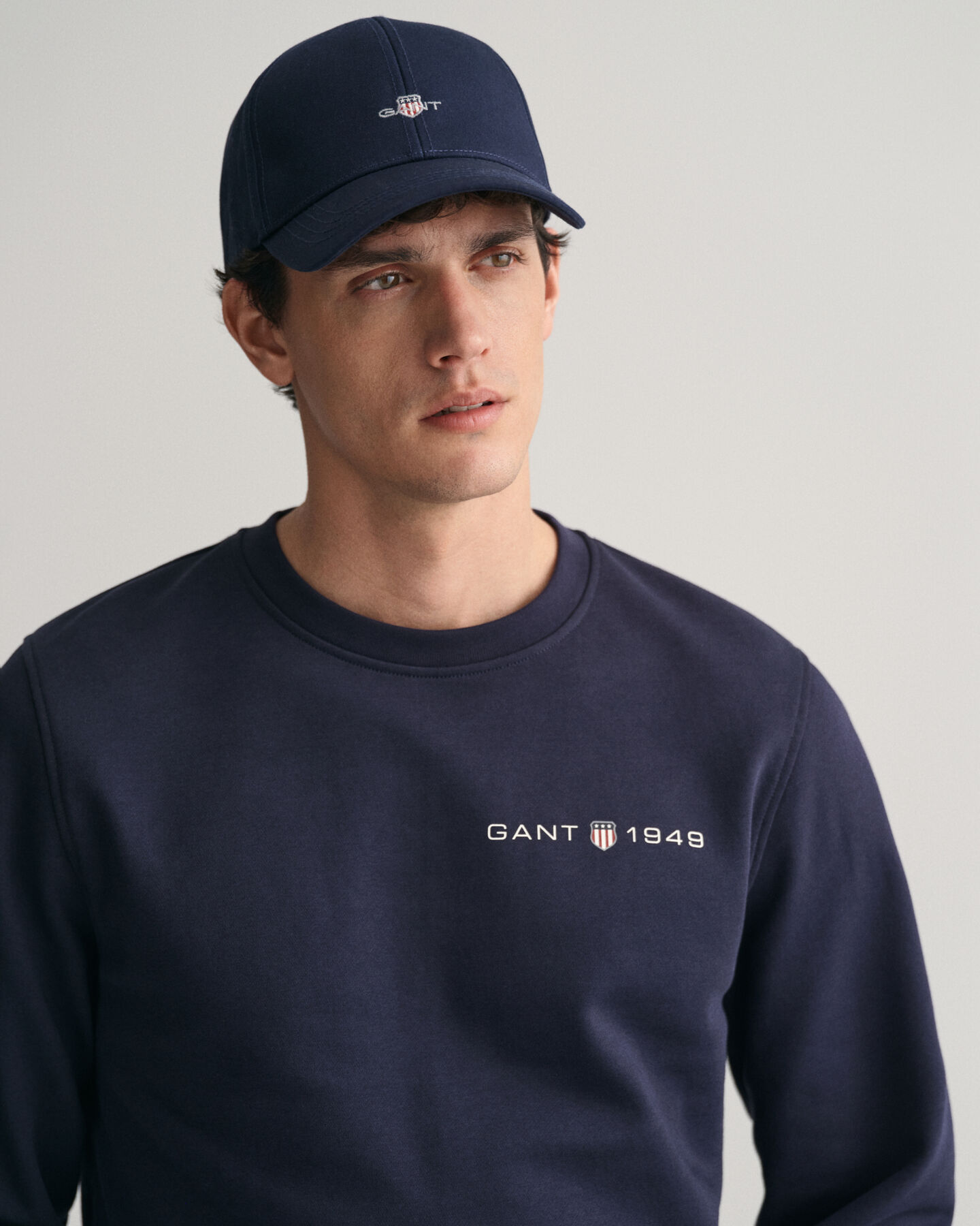 Sweat-shirt ras du cou &agrave; logo imprim&eacute;