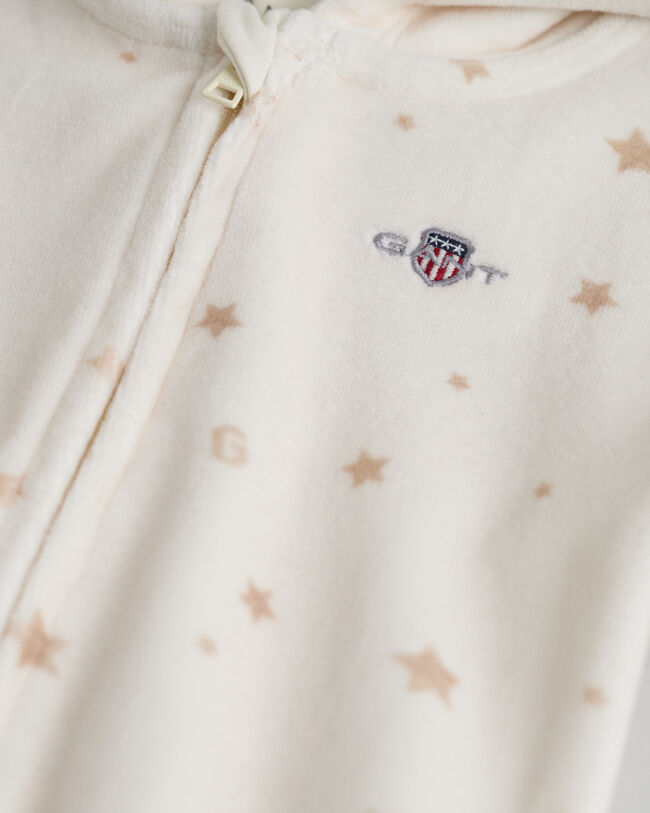 Combinaison en velours &agrave; imprim&eacute; Baby