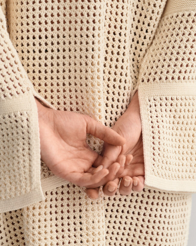 Robe Rugger à maille ouverte