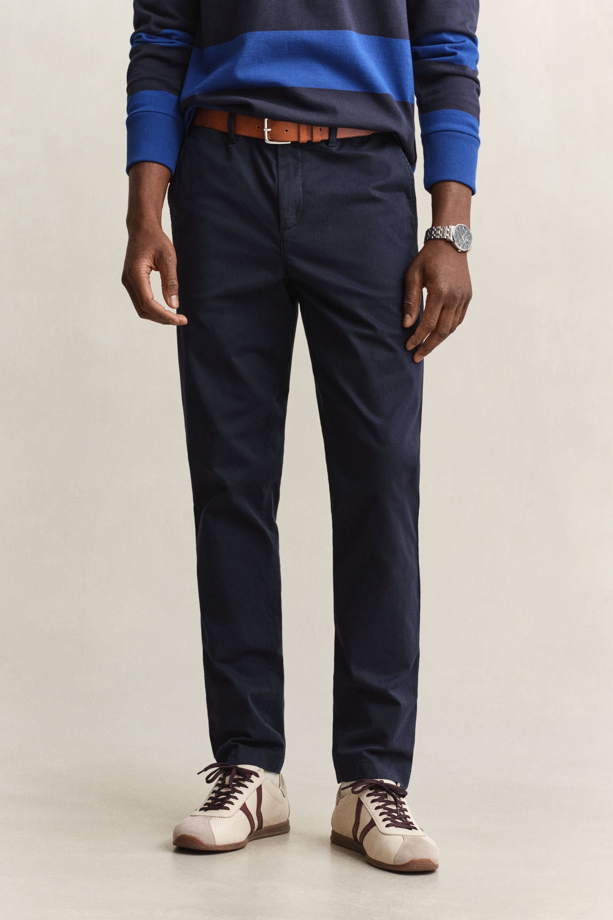 Pantalon chino slim classique