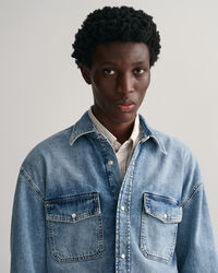 Chemise ultra-ample en denim