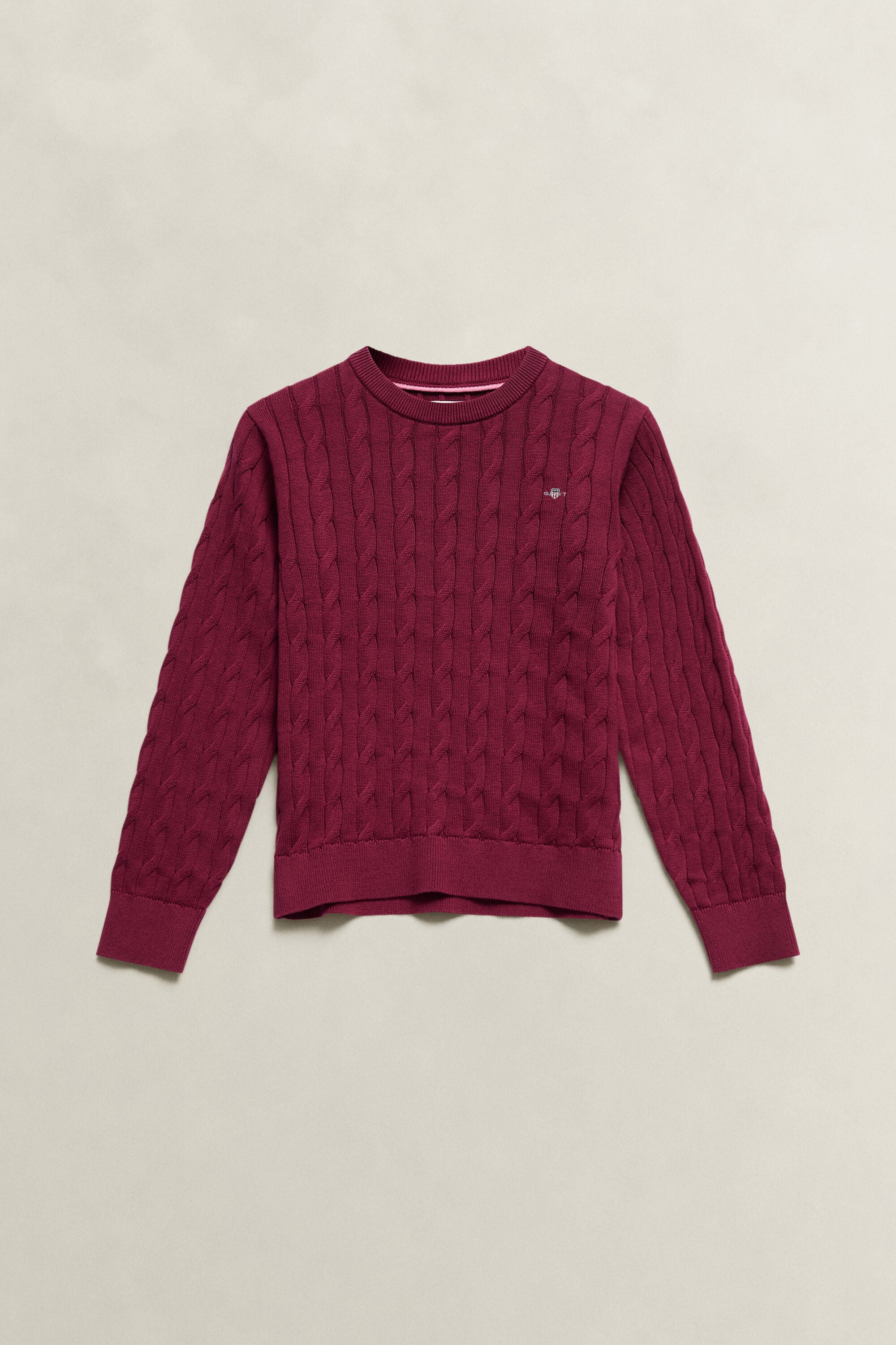 Pull en maille torsadée avec écusson Ado Fille