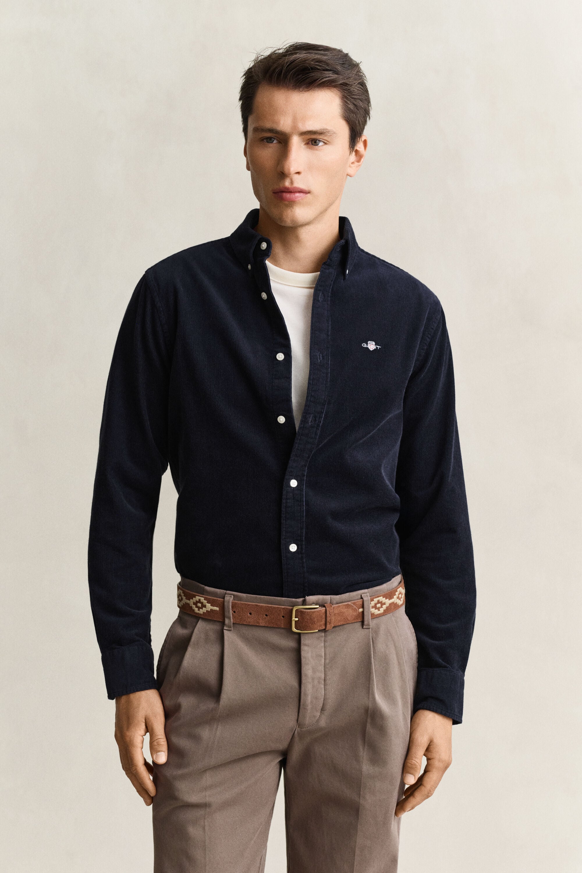 Chemise en velours côtelé