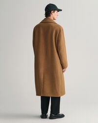 Manteau à boutonnage croisé en laine