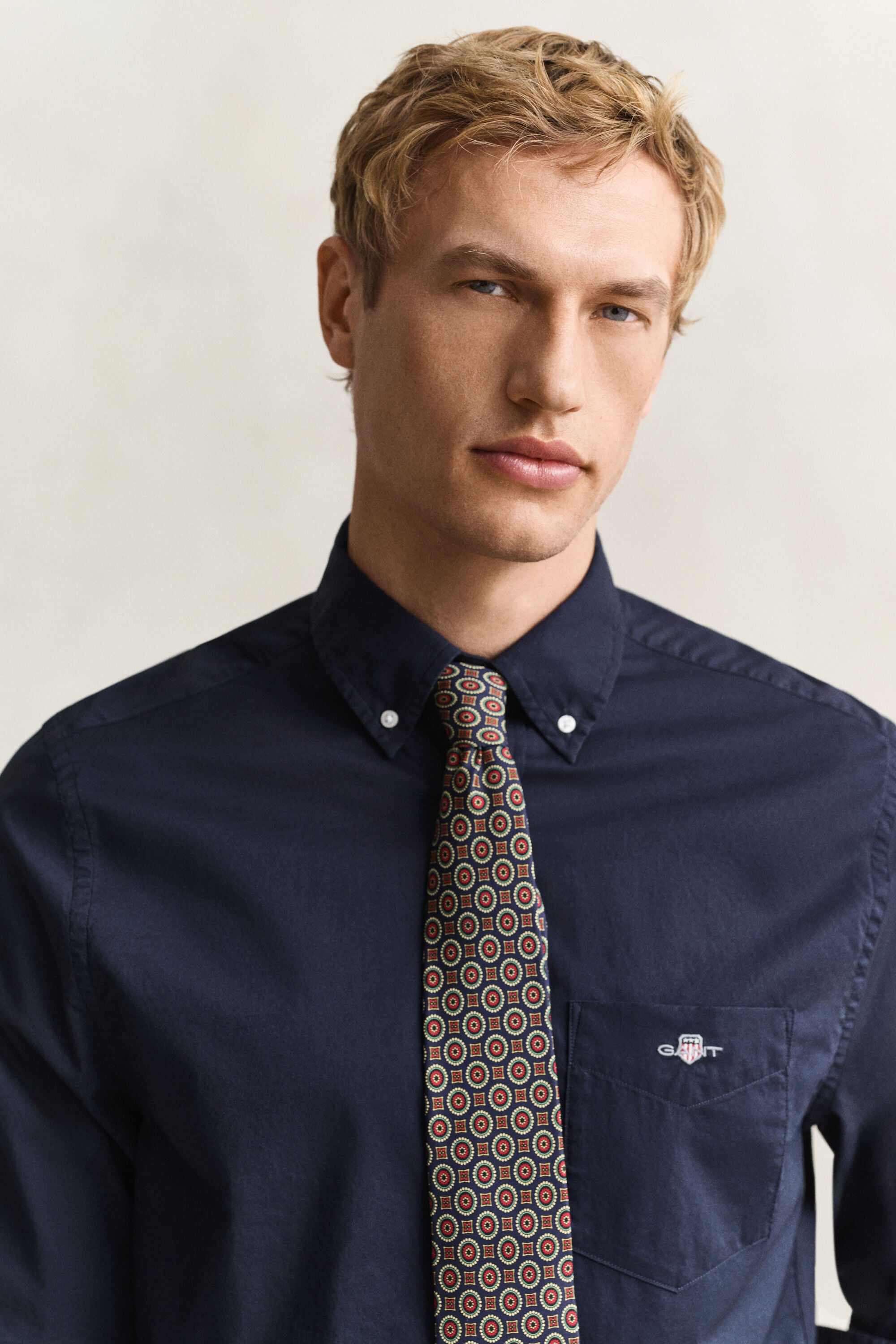 Chemise regular classique en popeline