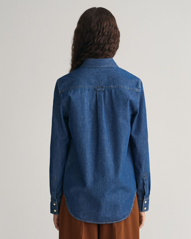 Chemise regular fit en denim