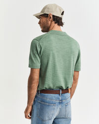 Pull fa&ccedil;on polo &agrave; manches courtes Sunfaded