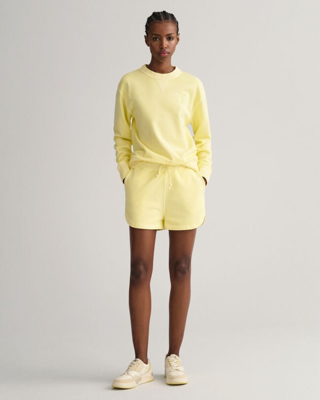 Short relaxed fit Sunfaded