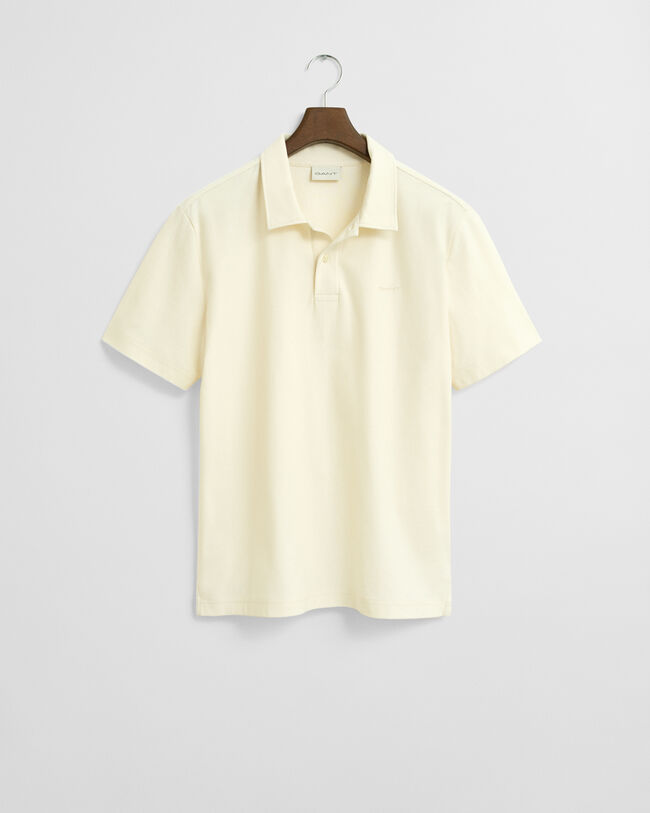 Polo en sergé texturé