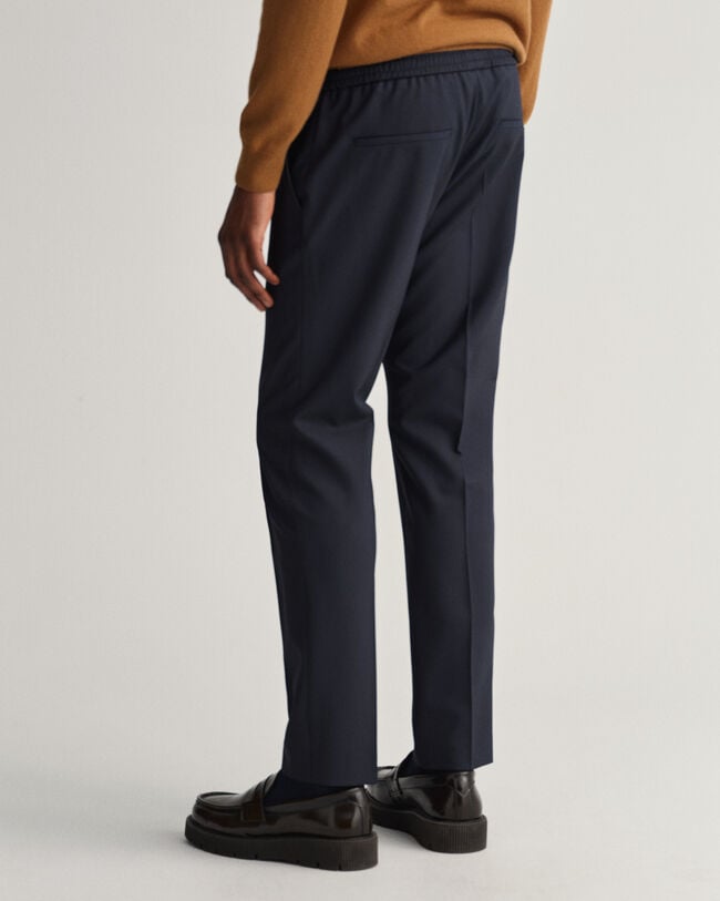 Pantalon de jogging slim fit en sergé Hallden