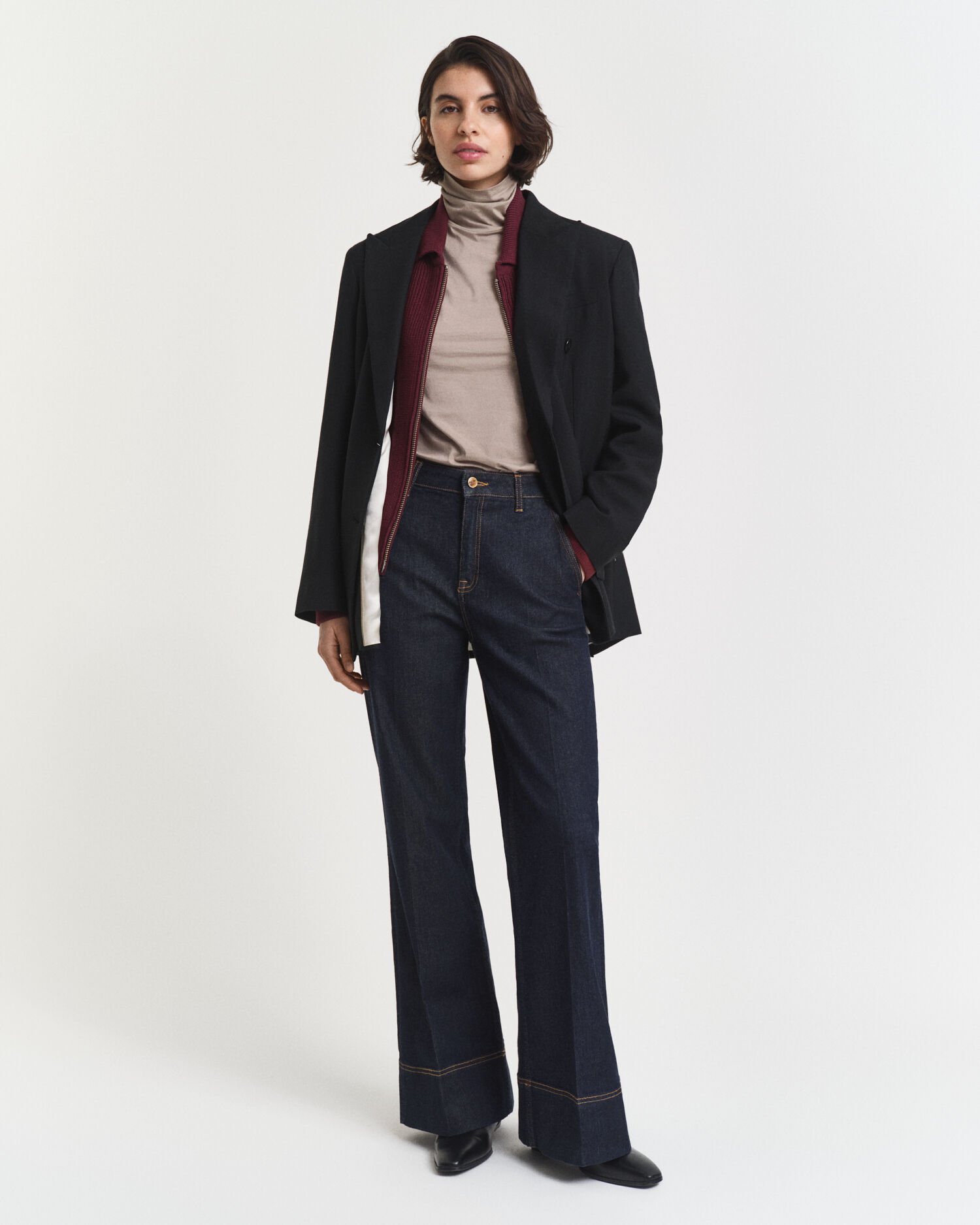 Haut col roulé en coton léger