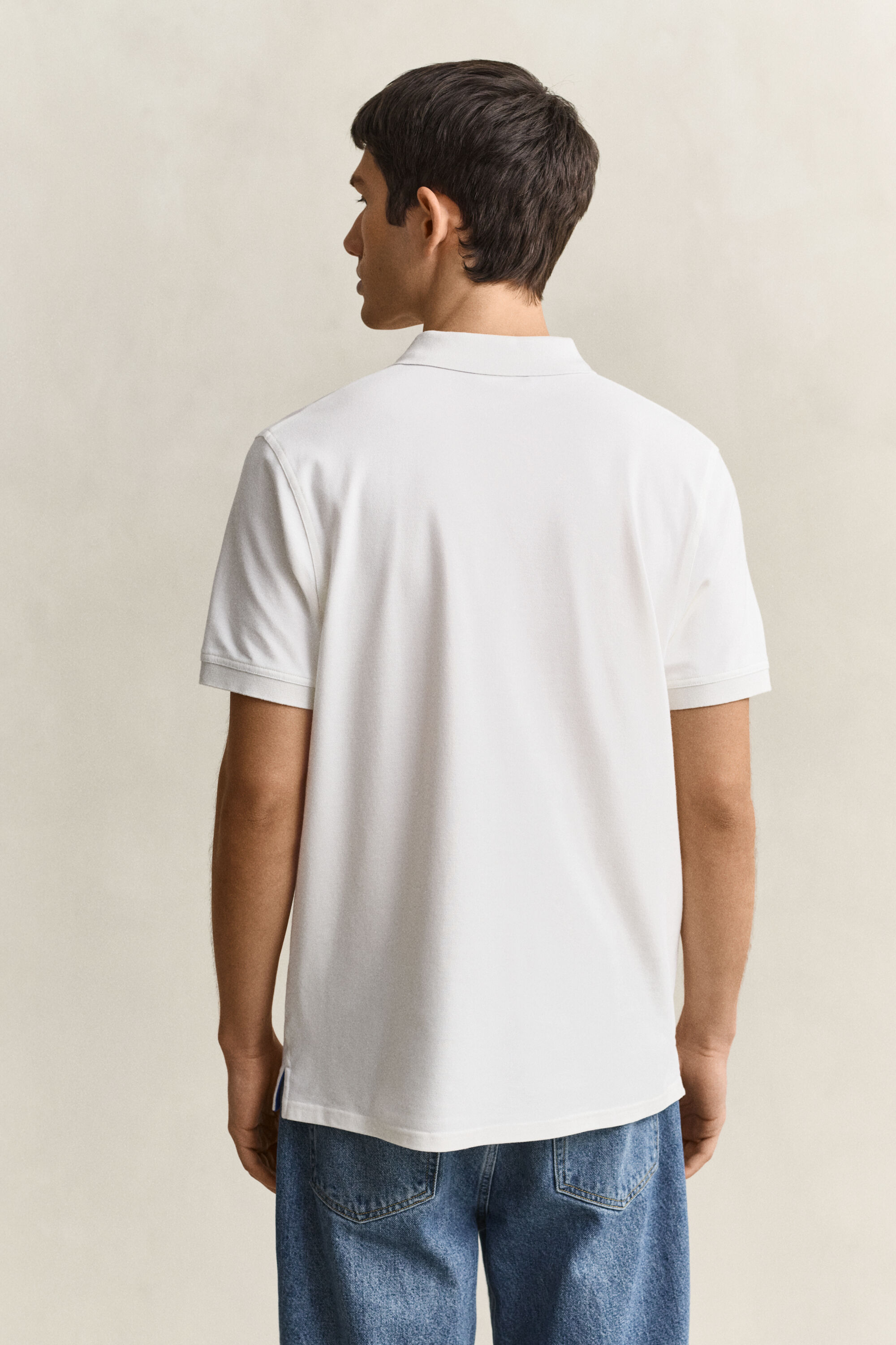 Polo en coton piqué contrastant