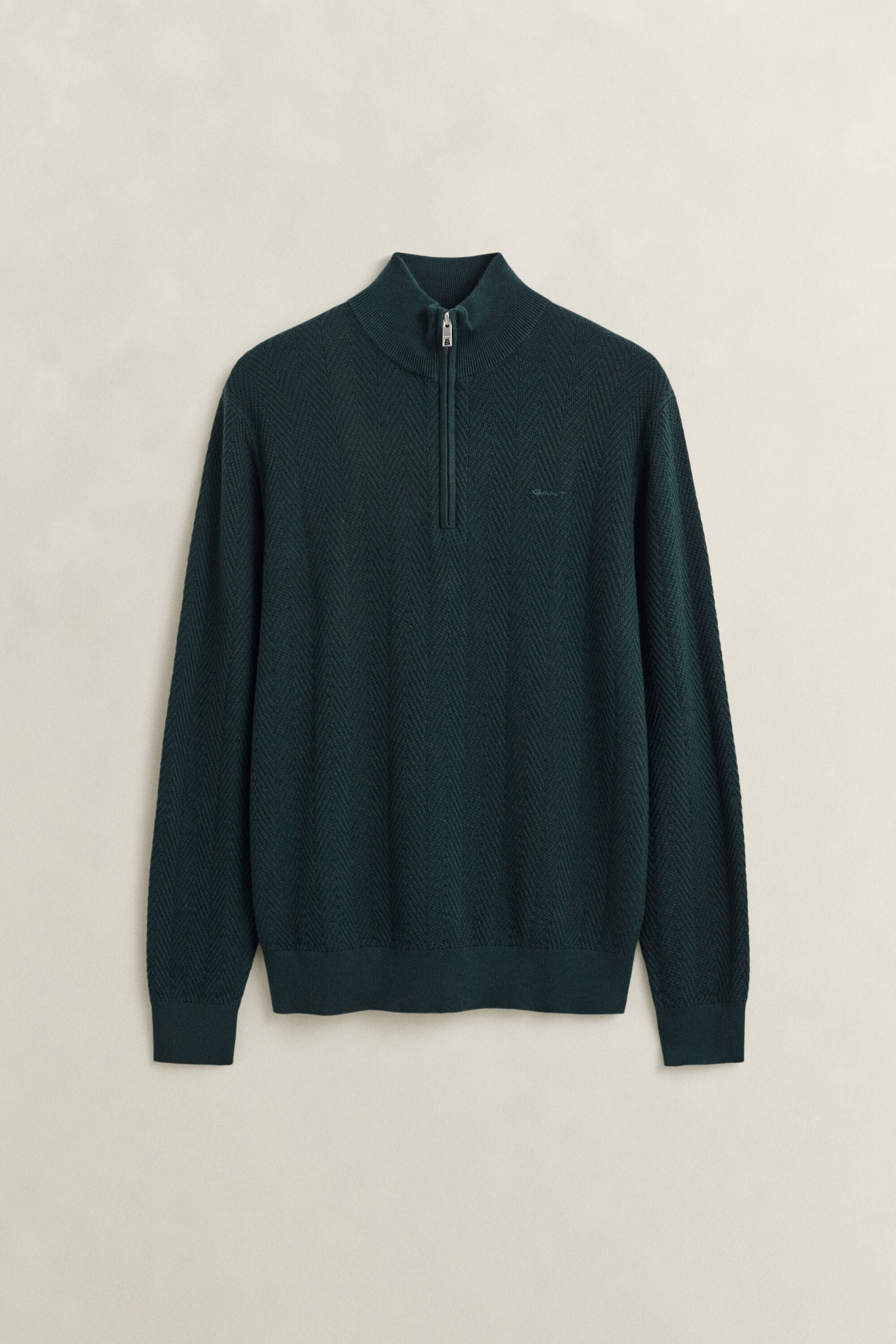 Pull à demi-zip avec chevrons