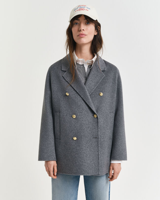 Caban surpiqué à la main